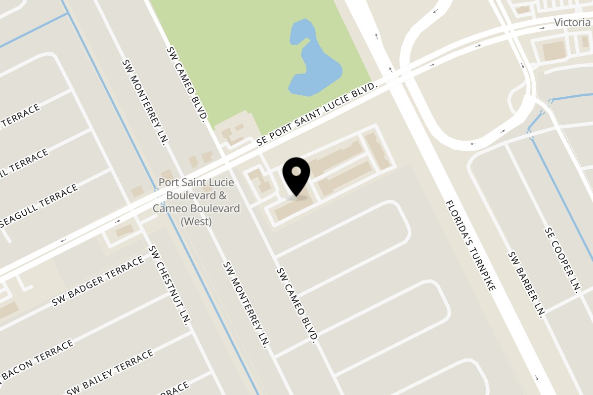 Map showing the location of Señor Jose's Mexican Restaurant & Cantina on 466 SW Port St Lucie Blvd #119 in Port St. Lucie